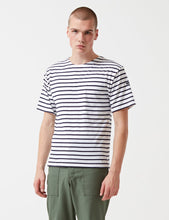 Load image into Gallery viewer, Armor Lux Theviec Breton T-shirt - White/Navy Blue