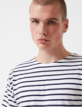 Load image into Gallery viewer, Armor Lux Theviec Breton T-shirt - White/Navy Blue