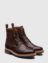 Load image into Gallery viewer, Grenson Fred Brogue Boot - Dark Brown