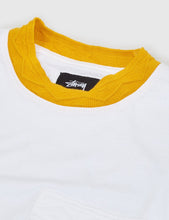 Load image into Gallery viewer, Stussy Jacquard Neck T-Shirt - White