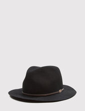 Load image into Gallery viewer, Bailey Jackman Unstructured Fedora Hat - Black