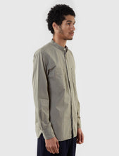 Load image into Gallery viewer, Universal Works Stoke Collarless Shirt - Sage