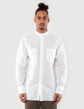 Load image into Gallery viewer, Universal Works Stoke Collarless Shirt - Ecru