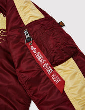 Load image into Gallery viewer, Alpha Industries MA1 Dragon Flight Jacket - Burgundy