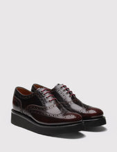 Load image into Gallery viewer, Womens Grenson Emily Brogue Shoes - Burgundy