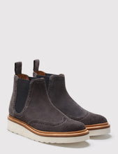Load image into Gallery viewer, Grenson Womens Alice Suede Chelsea Wedged Boot - Charcoal
