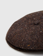 Load image into Gallery viewer, Bailey Galvin Tweed Newsboy Cap - Dark Brown