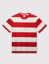 Load image into Gallery viewer, Levis Sunset Pocket T-shirt (Stripe) - Cherry Bomb Red