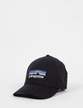 Load image into Gallery viewer, Patagonia P-6 Logo Stretch Fit Hat - Black