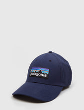 Load image into Gallery viewer, Patagonia P-6 Logo Stretch Fit Hat - Navy