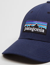 Load image into Gallery viewer, Patagonia P-6 Logo Stretch Fit Hat - Navy