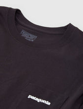Load image into Gallery viewer, Patagonia P-6 Logo Pocket T-Shirt - Black