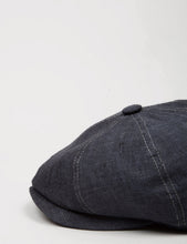 Load image into Gallery viewer, Stetson Hatteras Newsboy Cap (Linen) - Dark Indigo