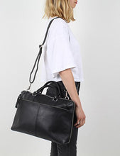 Load image into Gallery viewer, Sandqvist Dustin Leather Laptop Bag - Black