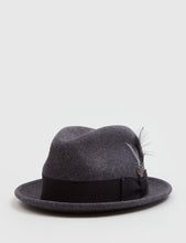 Load image into Gallery viewer, Bailey Tino Felt Crushable Trilby Hat (Wool) - Black Mix