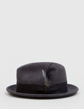 Load image into Gallery viewer, Bailey Tino Felt Crushable Trilby Hat (Wool) - Black Mix