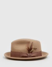 Load image into Gallery viewer, Bailey Tino Felt Crushable Trilby Hat (Wool) - Camel