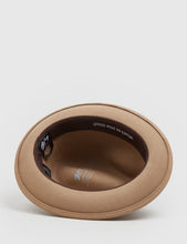 Load image into Gallery viewer, Bailey Tino Felt Crushable Trilby Hat (Wool) - Camel