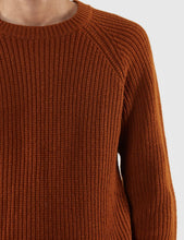 Load image into Gallery viewer, Gant Rugger Half Knitted Jumper - Hotdog Brown