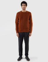 Load image into Gallery viewer, Gant Rugger Half Knitted Jumper - Hotdog Brown