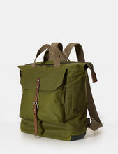 Load image into Gallery viewer, Ally Capellino Frances Waxy Backpack - Green