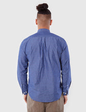 Load image into Gallery viewer, Portuguese Flannel Cafe Grandad Shirt - Blue