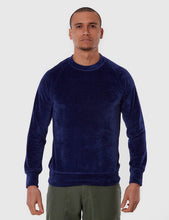 Load image into Gallery viewer, La Paz Cunha Velour Striped Sweatshirt - Blue