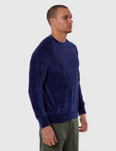 Load image into Gallery viewer, La Paz Cunha Velour Striped Sweatshirt - Blue
