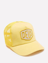 Load image into Gallery viewer, Deus Ex Machina Foxtrot Shield Trucker Cap - Yellow