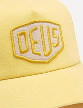 Load image into Gallery viewer, Deus Ex Machina Foxtrot Shield Trucker Cap - Yellow
