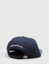 Load image into Gallery viewer, Good Worth Night Moves 6-Panel Cap - Navy Blue