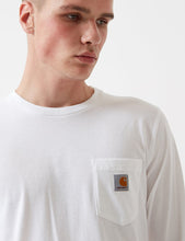 Load image into Gallery viewer, Carhartt Pocket Long Sleeve T-Shirt - White