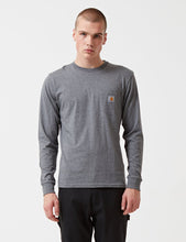 Load image into Gallery viewer, Carhartt Pocket Long Sleeve T-Shirt - Dark Grey