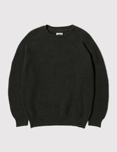 Load image into Gallery viewer, Edwin Purl Ecojean Knit Jumper - Uniform Green