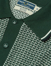 Load image into Gallery viewer, Fred Perry Texture Knit Shirt - Tartan Green