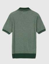 Load image into Gallery viewer, Fred Perry Texture Knit Shirt - Tartan Green