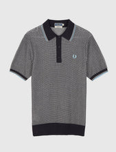 Load image into Gallery viewer, Fred Perry Texture Knit Shirt - Navy
