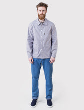 Load image into Gallery viewer, Le Laboureur Houndstooth Cotton Work Jacket - White/Navy