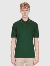 Load image into Gallery viewer, Fred Perry Twin Tipped Polo Shirt - Tartan Green