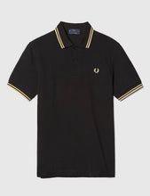 Load image into Gallery viewer, Fred Perry Twin Tipped Polo Shirt - Black