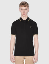 Load image into Gallery viewer, Fred Perry Twin Tipped Polo Shirt - Black