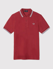Load image into Gallery viewer, Fred Perry Twin Tipped Polo Shirt - Maroon