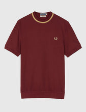 Load image into Gallery viewer, Fred Perry Crew Neck Pique T-Shirt - Aubergine