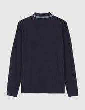 Load image into Gallery viewer, Fred Perry Twin Tipped Long Sleeve Polo Shirt - Navy Blue