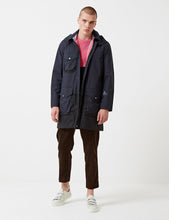 Load image into Gallery viewer, Barbour x Wood Wood Amager Wax Jacket - Navy