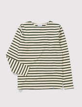 Load image into Gallery viewer, Norse Projects Godtfred Long Sleeve T-Shirt - Ecru/Forest Green