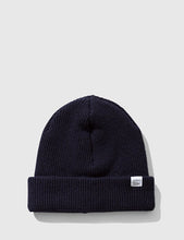 Load image into Gallery viewer, Norse Projects Norse Beanie Hat - Navy Blue