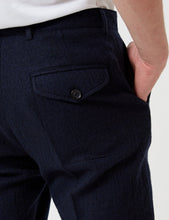 Load image into Gallery viewer, Oliver Spencer Fishtail Trousers (Wool) - Midnight Blue