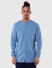 Load image into Gallery viewer, Oliver Spencer Grandad Kildale Shirt - Light Indigo