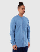 Load image into Gallery viewer, Oliver Spencer Grandad Kildale Shirt - Light Indigo
